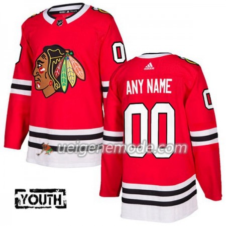 Kinder Eishockey Chicago Blackhawks Custom Adidas 2017-2018 Rot Authentic